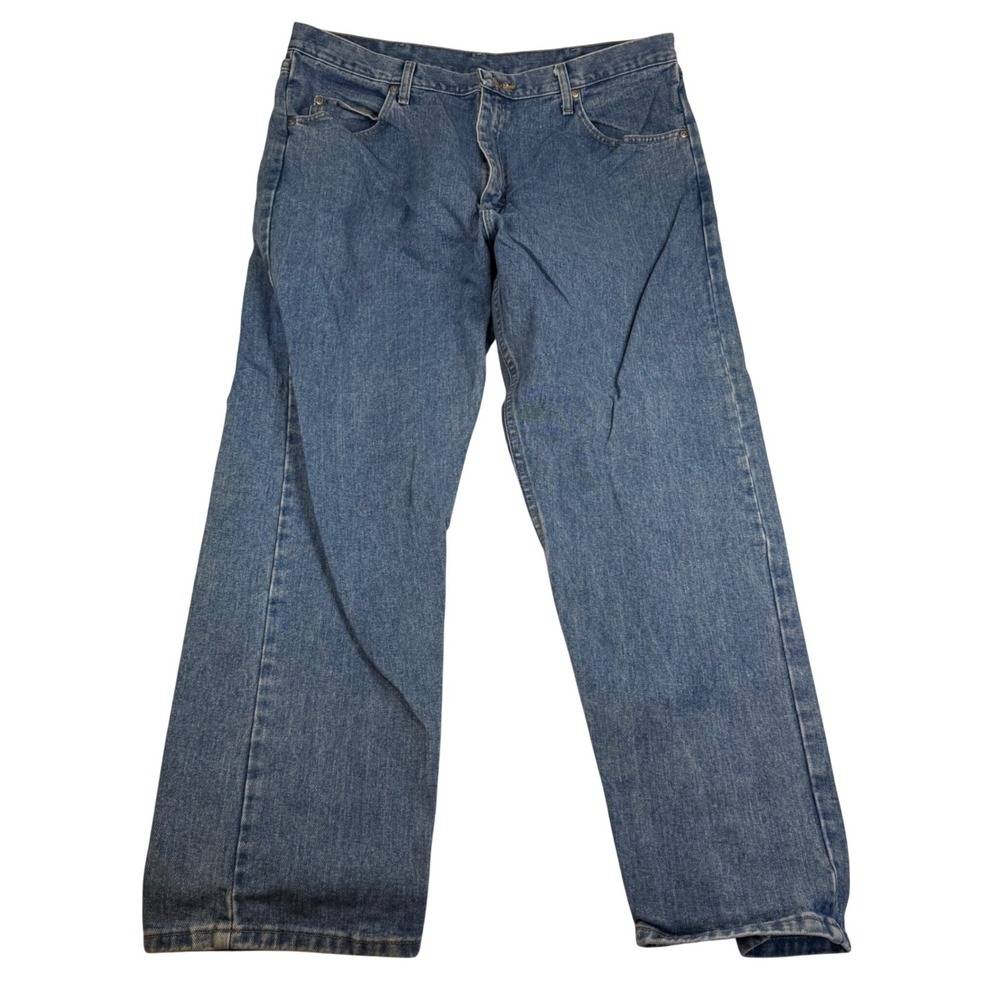 Wrangler Mens Relaxed Fit Jeans 40x30 Blue Denim 97601SB Premium Quality
